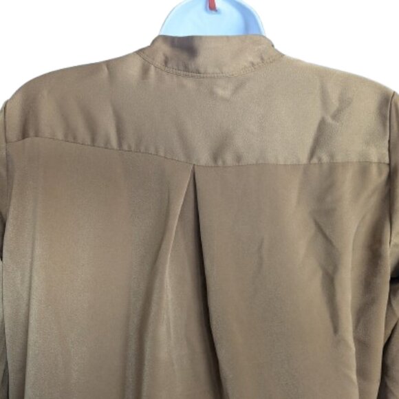 BANANA REPUBLIC Satiny Tunic Length Blouse XXS Petite but fits XS Petite - Picture 5 of 6